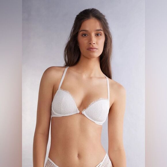 Intimissimi Sutia push-up cross back lace bra 32B - Picture 8 of 10